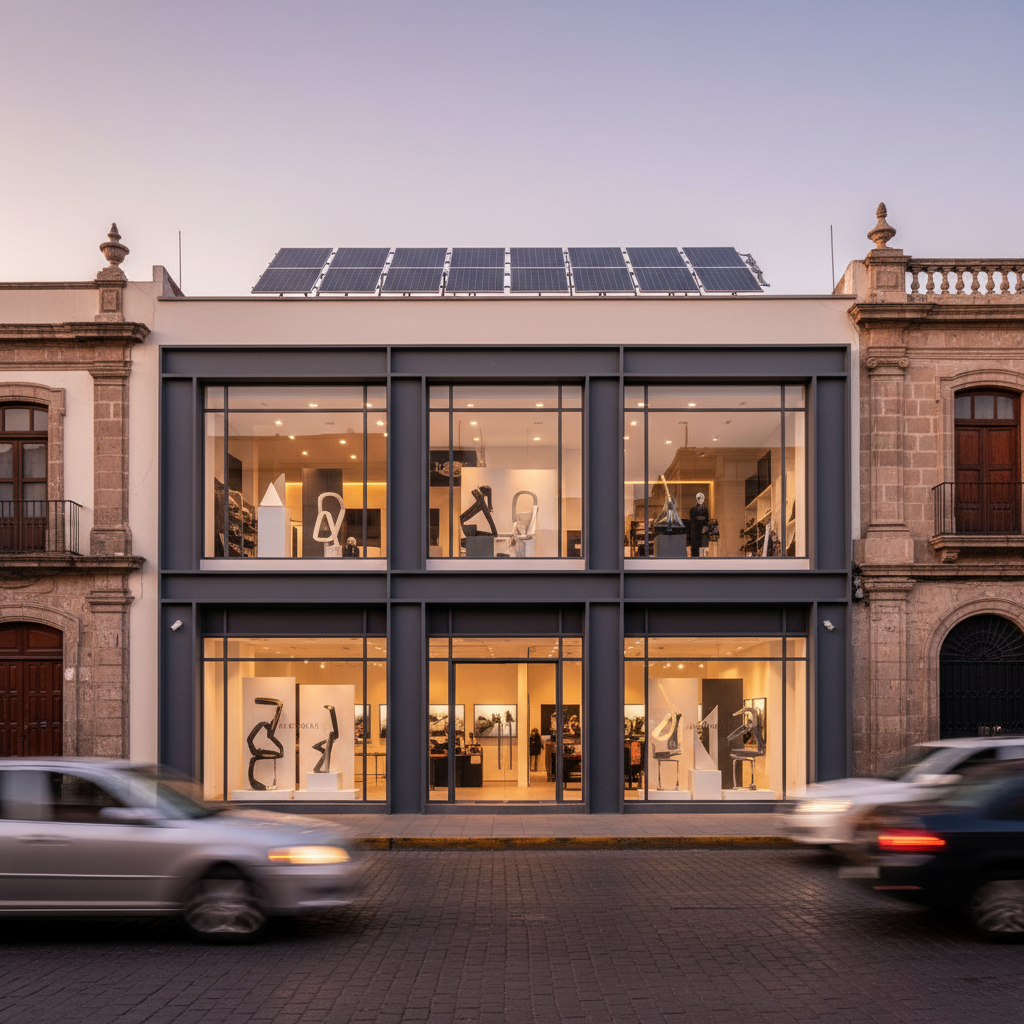 Paneles solares local comercial Centro Histórico