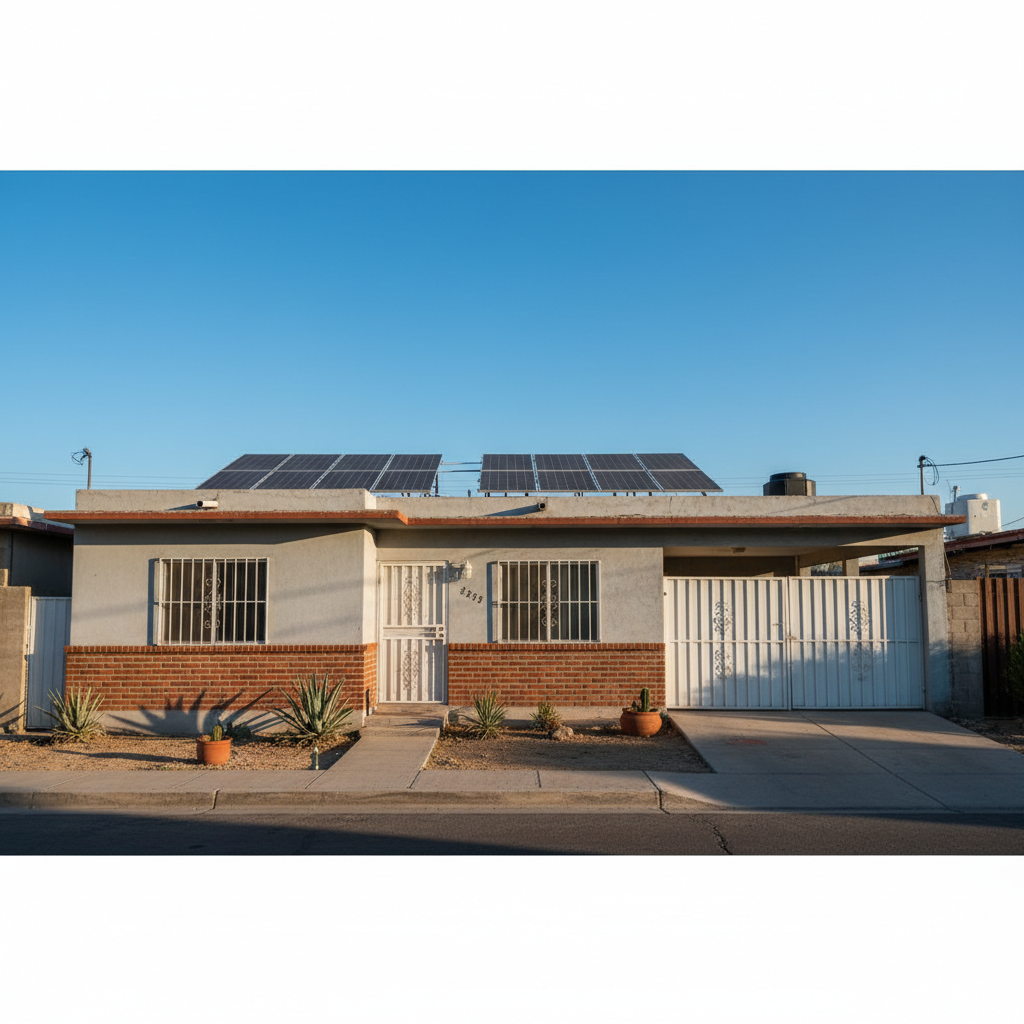 Paneles solares Col. Villa del Real