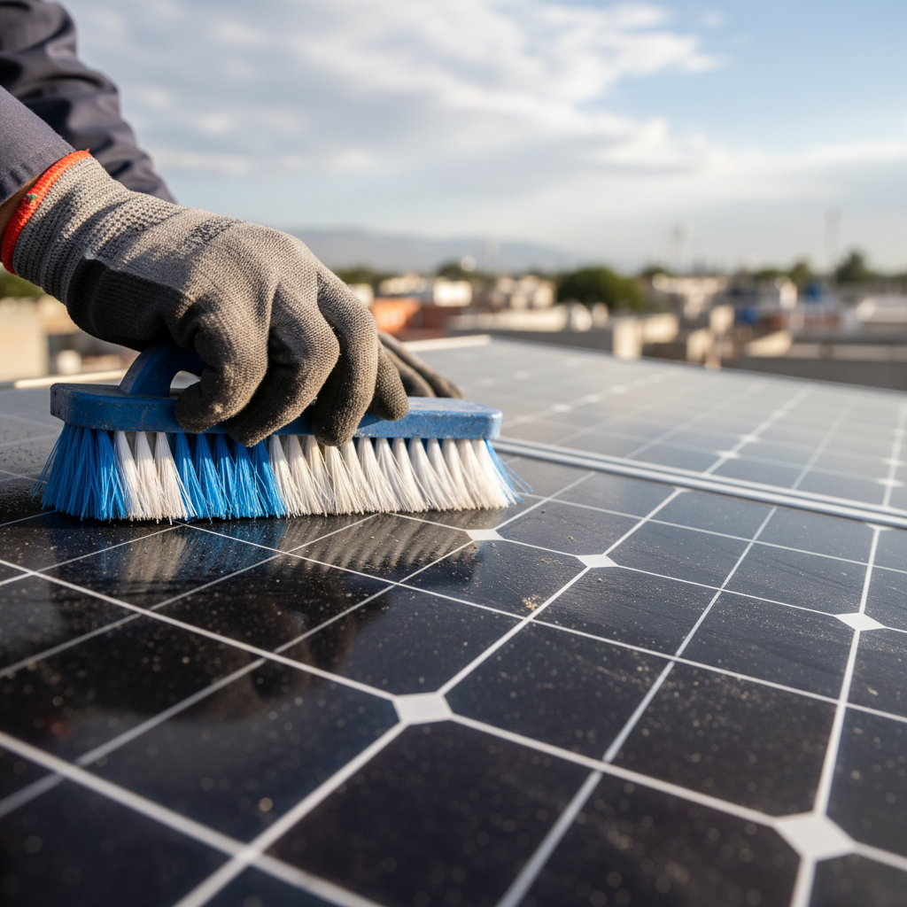 Mantenimiento de paneles solares
