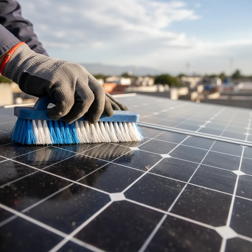 Mantenimiento de paneles solares