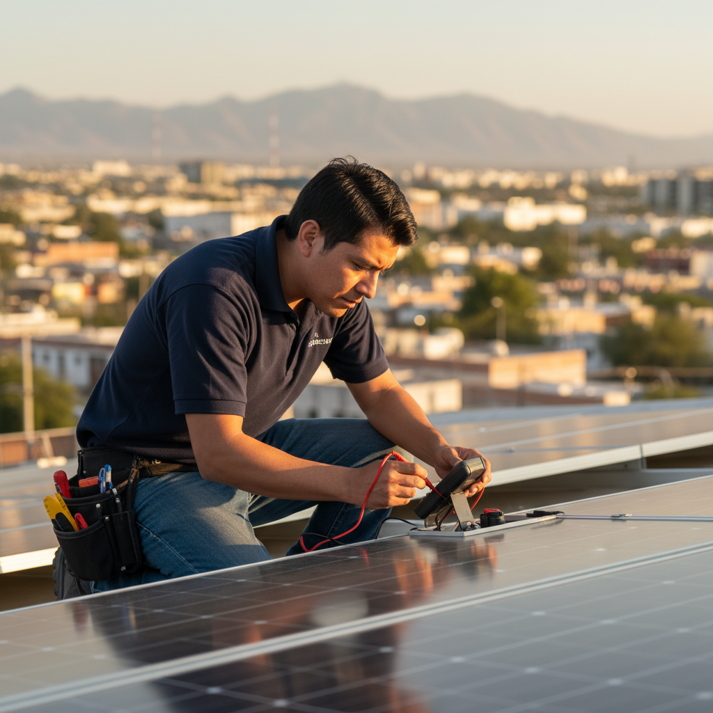 Mantenimiento y diagnóstico solar