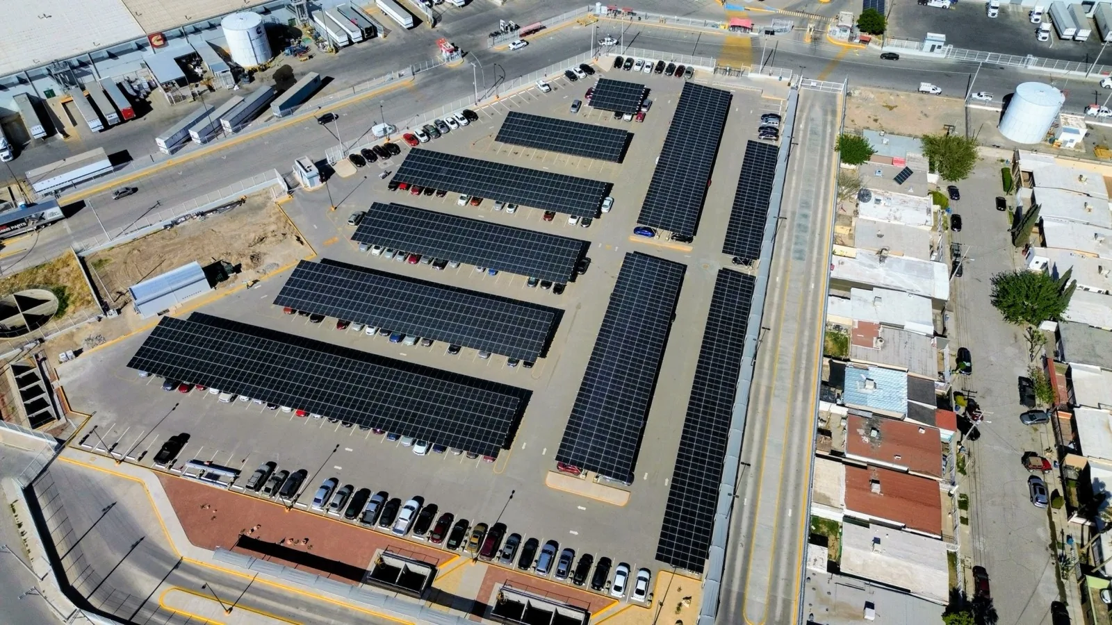 Sistema solar industrial en Ciudad Juárez